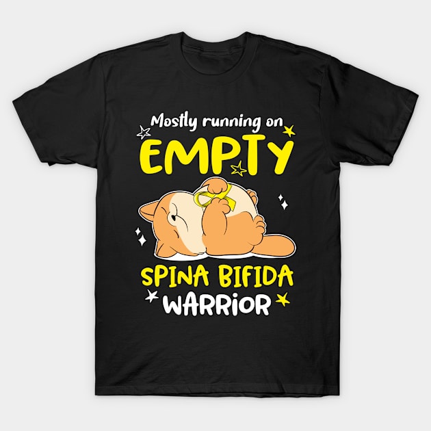 Mostly Running On Empty Spina Bifida Warrior T-Shirt by ThePassion99